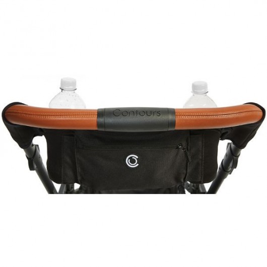 Porte biberon et téléphone Contours Noir