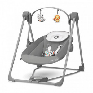 BUGIES Balancelle bébé électrique inclinable rotation à 180° Gris CARETERO  Pas Cher 