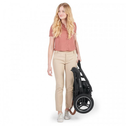 Poussette 3 en 1 Kinderkraft B-Tour Deep Black