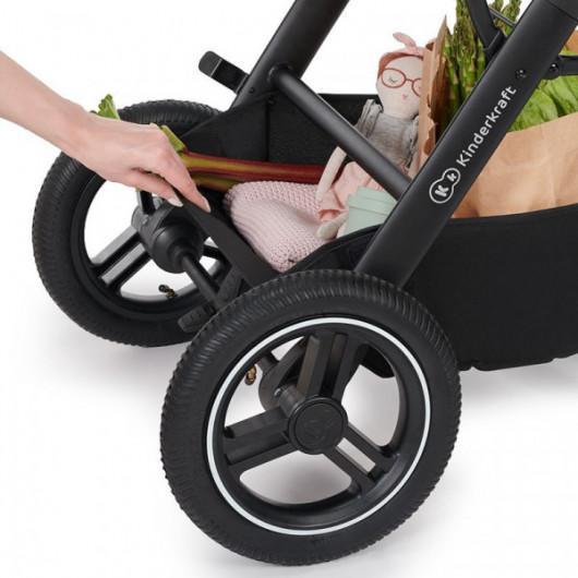 Poussette 3 en 1 Kinderkraft B-Tour Deep Black