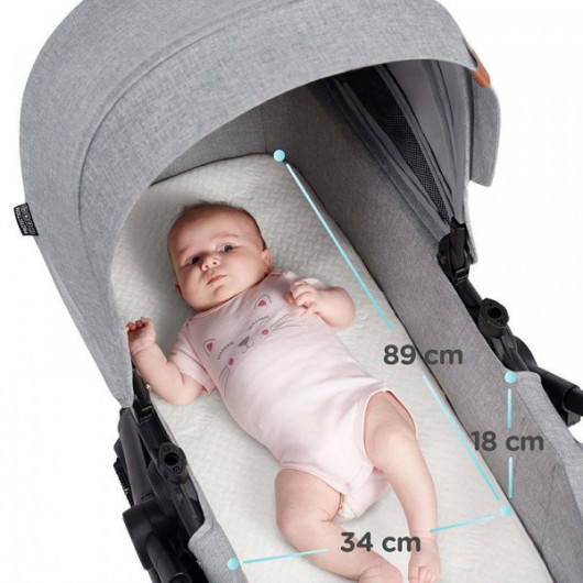 Poussette 3 en 1 Kinderkraft B-Tour Deep Black
