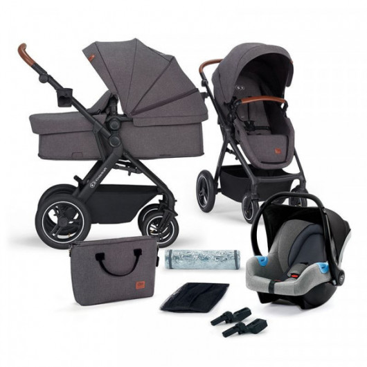 Poussette 3 en 1 Kinderkraft B-Tour Grey
