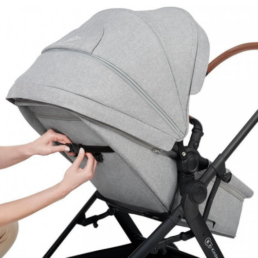 Poussette 3 en 1 Kinderkraft B-Tour Grey