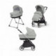 Poussette combinée Inglesina Electa Pack Duo Greenwich Silver - Châssis Silver Black
