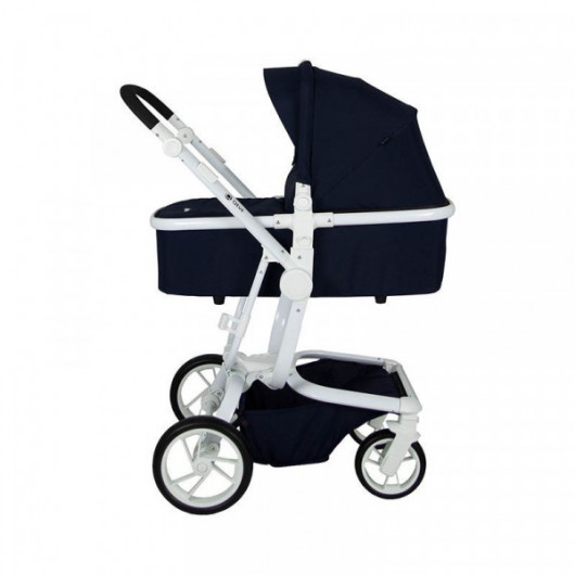 Nacelle Qtus Spider Bleu - cadre blanc 2020