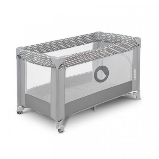 Lit de voyage 2 en 1 Lionelo Stefi Grey Concrete Multicolor