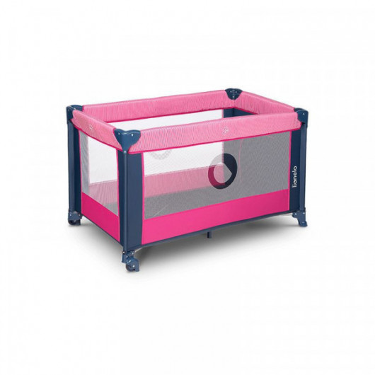 Lit de voyage 2 en 1 Lionelo Stefi Pink Rose