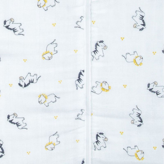 Gigoteuse lange Sauthon pluche et pompon en coton bio 70 cm