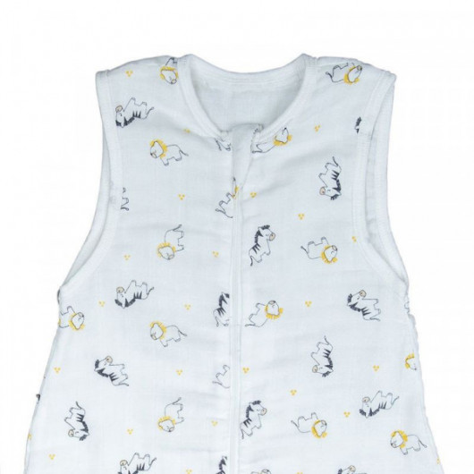 Gigoteuse lange Sauthon pluche et pompon en coton bio 70 cm