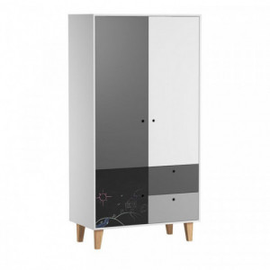 Armoire Vox Baby Concept White/Grey/Black