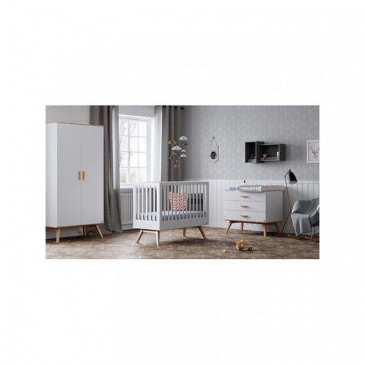 Armoire Vox Baby Nautis White/Oak