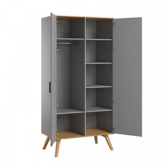 Armoire Vox Baby Nautis Grey/Oak
