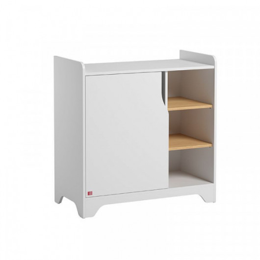 Commode avec plan à langer Vox Baby Leaf White/Oak - ok