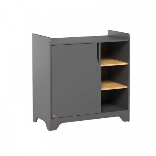 Commode avec plan à langer Vox Baby Leaf Graphite/Oak - ok