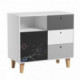 Commode Vox Baby Concept White/Grey/Black