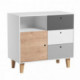 Commode Vox Baby Concept White/White/Graphite/Grey/Oak