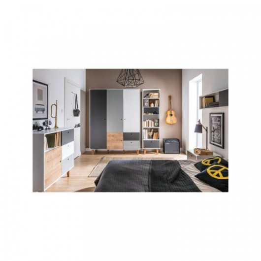 Commode Vox Baby Concept White/White/Graphite/Grey/Oak