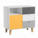 Commode Vox Baby Concept White/White/Graphite/Grey/Saffron