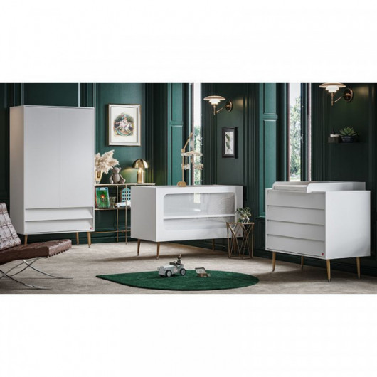 Commode Vox Baby Bosque White avec plan à langer