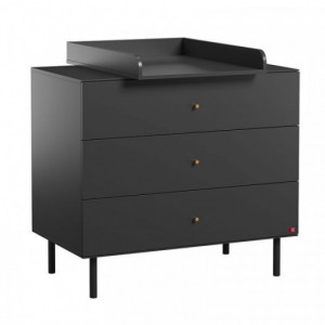 Commode Vox Baby Cute Black avec plan à langer