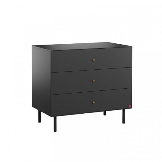 Commode Vox Baby Cute Black avec plan à langer