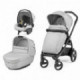 Poussette 3 en 1 Peg Perego Book Smart - Nacelle Culla Elite - Coque Primo Viaggio SL Vapor