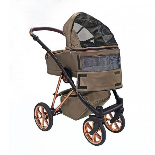 Poussette 3 en 1 Musse - Nacelle - Coque Royal Gray Pearl