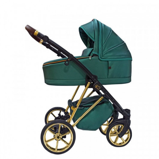 Poussette 3 en 1 Musse - Nacelle - Coque Royal Emerald