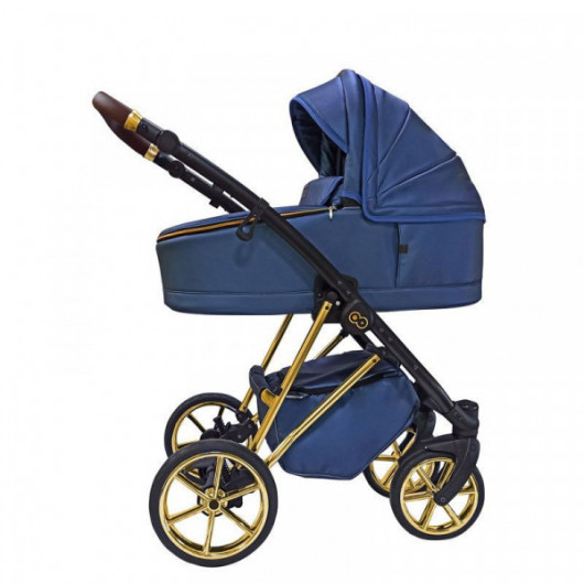 Poussette 3 en 1 Musse - Nacelle - Coque Royal Blueberry