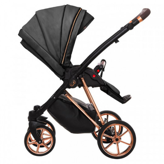 Poussette combinée Musse - Nacelle Royal Onyx