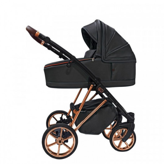 Poussette combinée Musse - Nacelle Royal Onyx