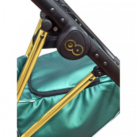 Poussette combinée Musse - Nacelle Royal Emerald