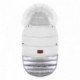 Chancelière évolutive à fourrure Baby Active Glossy White Silver