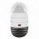 Chancelière évolutive à fourrure Baby Active Glossy White Nikiel