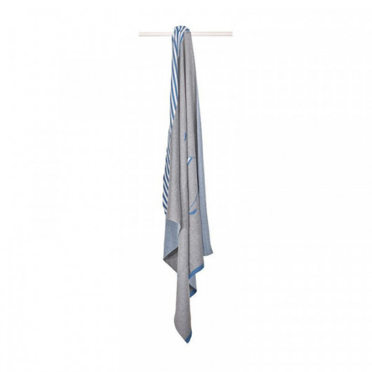 Couverture maille Sauthon Blue Baleine - 80 x 100 cm