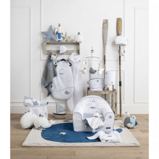 Doudou Sauthon Blue Baleine