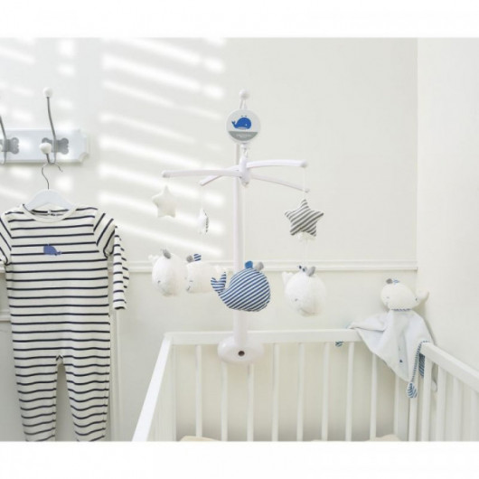 Mobile musical Sauthon Blue Baleine