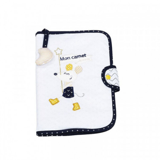 Protège carnet de santé Sauthon Hello Textile