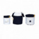 Lot de 3 panières gigognes Sauthon Hello Textile