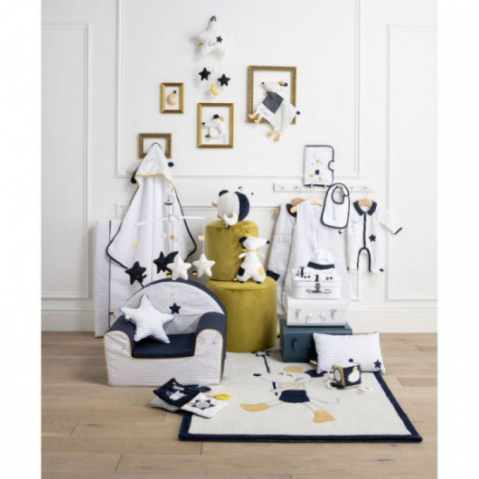 Cape de bain et gant Sauthon Hello Textile