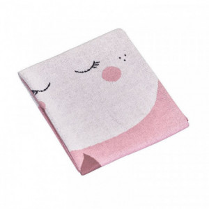 Couverture maille Sauthon Miss Fleur de lune - 80 x 100 cm