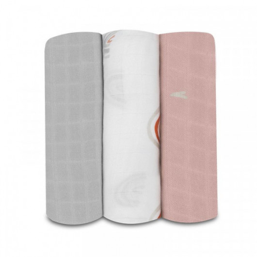 Lot de 3 langes Lionelo Bamboo Rainbow