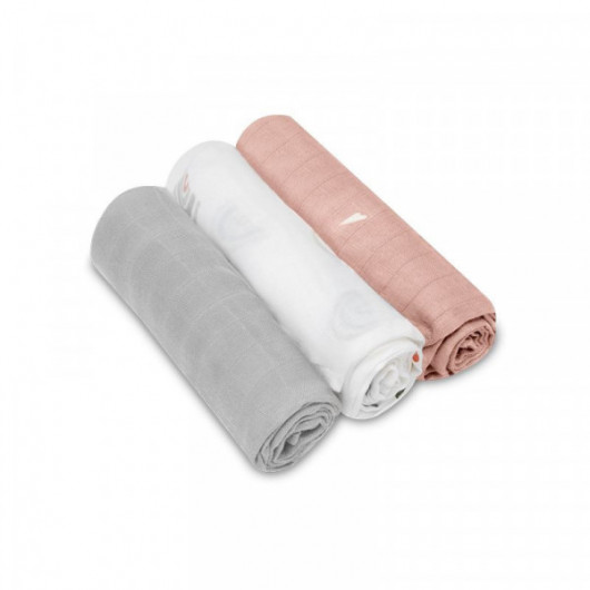 Lot de 3 langes Lionelo Bamboo Rainbow