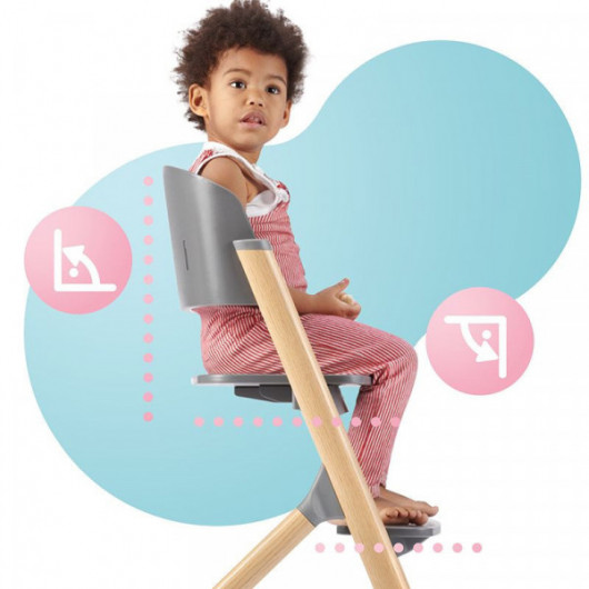 Chaise haute 3 en 1 Kinderkraft Igee Wood