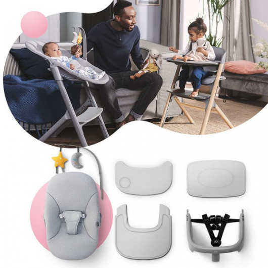 Chaise haute 3 en 1 Kinderkraft Igee Wood