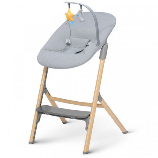 Chaise haute 4 en 1 Kinderkraft Igee + transat Calmee Wood