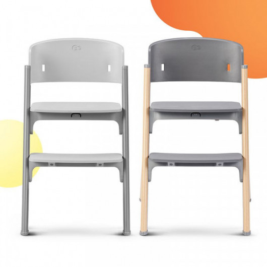 Chaise haute 4 en 1 Kinderkraft Igee + transat Calmee Grey