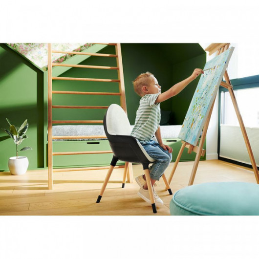 Chaise haute 2 en 1 Kinderkraft Finix Grey