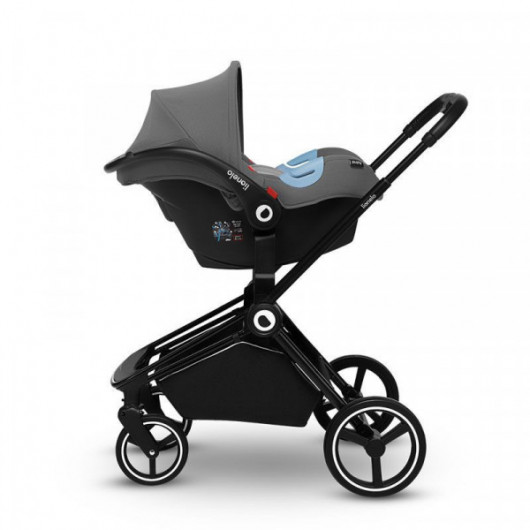 Poussette 3 en 1 Lionelo Mika Grey Stone