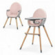 Chaise haute évolutive Kinderkraft Fini Pink